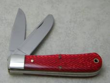 Parker Cut. Co. Surgical Steel Japan Red Stripe Parker Bullet Medium Jumbo Trapper Knife