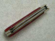 Parker Cut. Co. Surgical Steel Japan Red Stripe Parker Bullet Medium Jumbo Trapper Knife