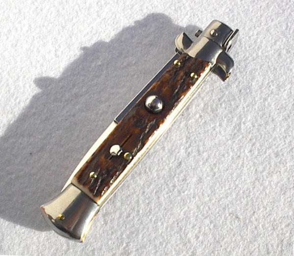 NEW FRANK BELTRAME 9" GENUINE STAG BAYONET BLADE ITALIAN STILETTO
