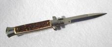 NEW FRANK BELTRAME 9" GENUINE STAG BAYONET BLADE ITALIAN STILETTO