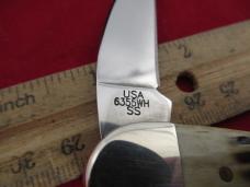 Case XX Crandall First Run Bone Wharncliff Seahorse Whittler Pattern # 6355WH SS
