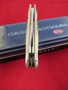 Case XX Crandall First Run Bone Wharncliff Seahorse Whittler Pattern # 6355WH SS