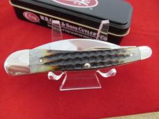 Case XX 2002 CCC Bone Wharncliff Seahorse Whittler Pattern # 6355WH SS