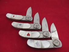 Lone Wolf Paul Set of 4 Pearl Axial Lock Folders 