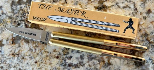 Vintage Taylor THE MASTER Balisong Butterfly Knife, Japan Vintage Taylor THE MASTER Balisong Butterfly Knife, Japan