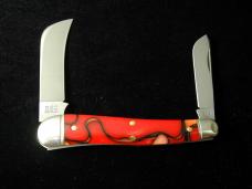 Great Eastern Cutlery GEC Apples & Oranges Acrylic John Chapman Farmer Knife NIT Satin Blades 383225