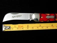 Great Eastern Cutlery GEC Apples & Oranges Acrylic John Chapman Farmer Knife NIT Satin Blades 383225