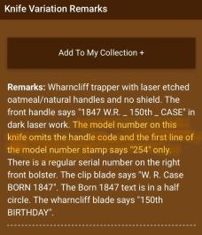 1997 Case XX 150th Anniv. of the birth of W.R. Case Commemorative Trapper w/ unique VARIANT.See info