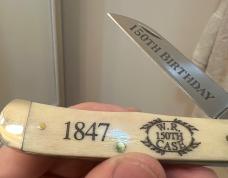 1997 Case XX 150th Anniv. of the birth of W.R. Case Commemorative Trapper w/ unique VARIANT.See info