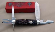 Official BSA Remington Cut-Out Shield Scout Knife 1927 Only Etched w/Box (052)