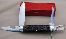 Official BSA Remington Cut-Out Shield Scout Knife 1927 Only Etched w/Box (052)