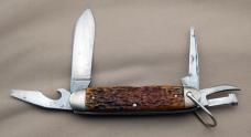 Official BSA #1495 Scout Knife Pal Circa 1940-1942 With Bone Handles (204)