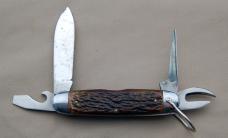 Official BSA #1495 Scout Knife Pal Circa 1940-1942 With Bone Handles (200)