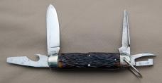 Official BSA #1496 Scout Knife Remington #RS3333 1929-1932 Bone Handles (210)