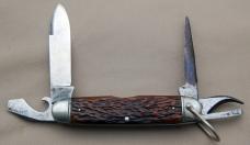 Remington Nehi Promo Scout Knife 1924-1933 Long Pull Main, Bone Handles (220)