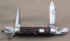 Remington Nehi Promo Scout Knife 1924-1933 Long Pull Main, Bone Handles (219)