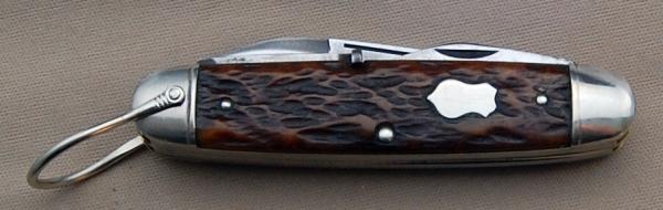 Remington Nehi Promo Scout Knife 1924-1933 Long Pull Main, Bone Handles (219)