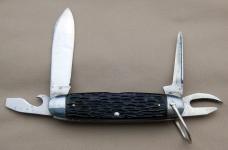 Official BSA #1495 Scout Knife Pal 1940-1942 With Black Synthetic Handles (207)