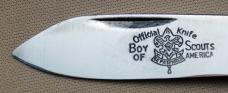 Official BSA #1495 Scout Knife Pal 1940-1942 With Black Synthetic Handles (207)