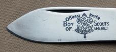 Official BSA #1495 Scout Knife Pal 1940-1942 With Black Synthetic Handles (206)