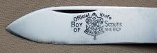 Official BSA #1495 Scout Knife Pal 1940-1942 With Black Synthetic Handles (205)