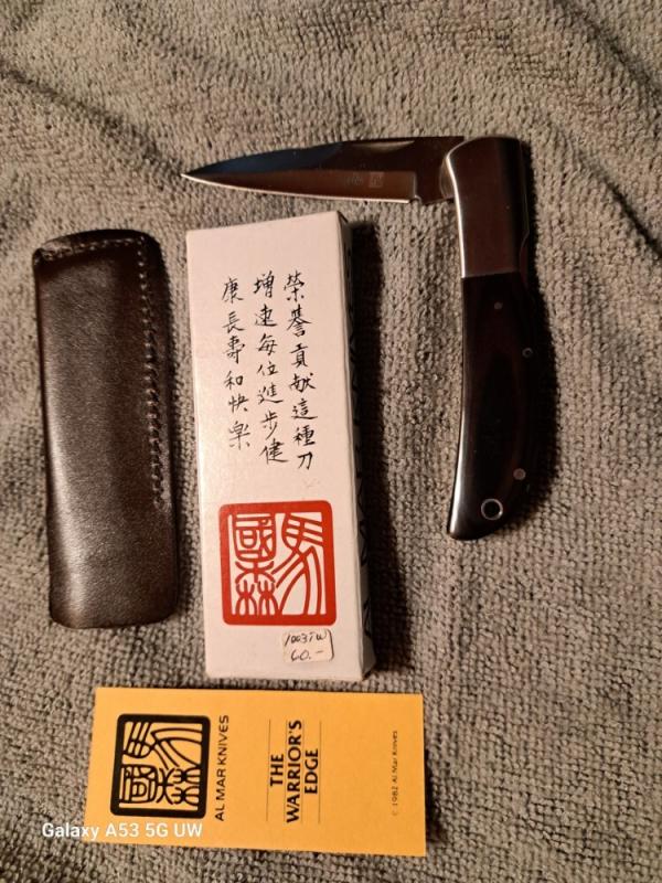 Vintage Al Mar Falcon; 1003-TW; Japan; NEAR MINT; Original Box & Sheath