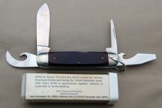Official BSA Scout Knife Ulster Scoutmaster 4-Blade BSA #1036 Box & Papers (045)