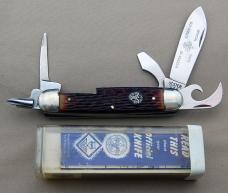 Official BSA Scout Knife Ulster BSA #1996 5-Blade Deluxe With Box & Papers (044)