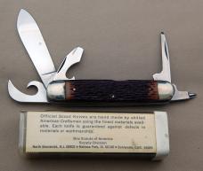 Official BSA Scout Knife Ulster BSA #1996 5-Blade Deluxe With Box & Papers (044)
