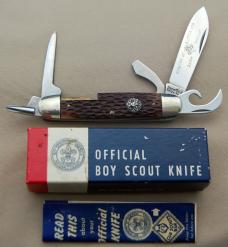 Official BSA Scout Knife Imperial 5-Blade Deluxe Includes RWB Box & Papers (024)