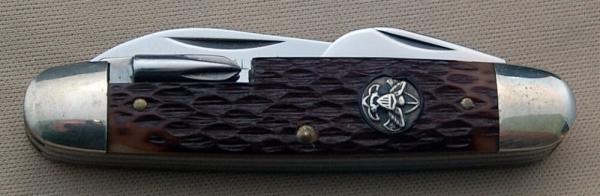 Official BSA Scout Knife Imperial 5-Blade Deluxe Includes RWB Box & Papers (024)