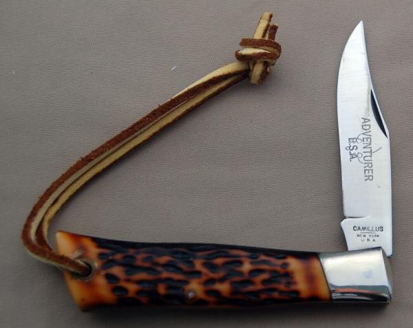 Official BSA Camillus Brown Adventurer Scout Knife w/Sheath and Packaging (064) Official BSA Camillus Brown Adventurer Scout Knife w/Sheath and Packaging (064)