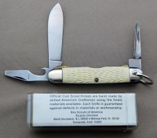 Official Cub Scout Knife White Camillus 1980-1982 Only With Box & Papers (036)