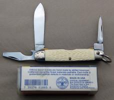 Official Cub Scout Knife White Camillus 1980-1982 Only With Box & Papers (035)
