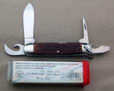 Official BSA Scout Knife Camillus BSA #1996 4-Blade Includes Box & Papers (033)