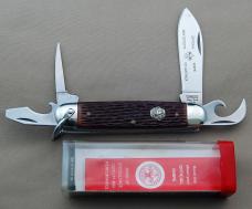 Official BSA Scout Knife Camillus BSA #1996 4-Blade Includes Box & Papers (032)