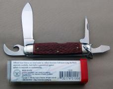 Official BSA Scout Knife Camillus BSA #1996 4-Blade Includes Box & Papers (032)
