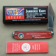 Official BSA 2005 Camillus Jamboree Souvenir Scout Knife w/Box Near Mint (059)