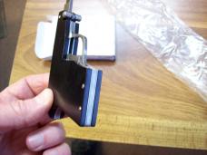 A.G.A. Campolin Rare Italian Gun Knife Black Ebonywood Circa 2019 UNUSED W/Box