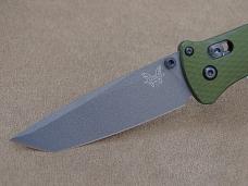 Benchmade Bailout 537GY-1 AXIS Lock Folding Knife Green Aluminum Handle M4 Blade - New