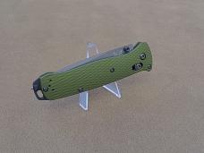 Benchmade Bailout 537GY-1 AXIS Lock Folding Knife Green Aluminum Handle M4 Blade - New