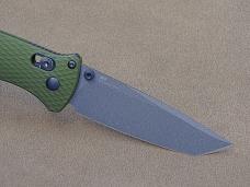 Benchmade Bailout 537GY-1 AXIS Lock Folding Knife Green Aluminum Handle M4 Blade - New