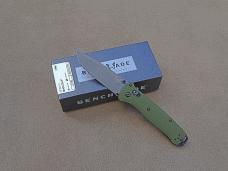 Benchmade Bailout 537GY-1 AXIS Lock Folding Knife Green Aluminum Handle M4 Blade - New