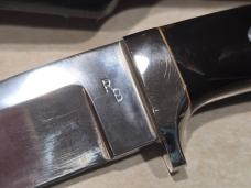 Custom Ray Beers Fixed Blade Knife – Buffalo Horn Handle – Rare Find! With Sheath 