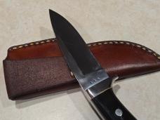 Custom Ray Beers Fixed Blade Knife – Buffalo Horn Handle – Rare Find! With Sheath 