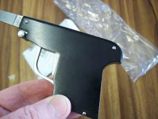 A.G.A. Campolin Rare Italian Gun Knife Black Ebonywood Circa 2019 UNUSED W/Box