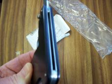 A.G.A. Campolin Rare Italian Gun Knife Black Ebonywood Circa 2019 UNUSED W/Box