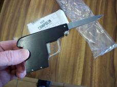 A.G.A. Campolin Rare Italian Gun Knife Black Ebonywood Circa 2019 UNUSED W/Box