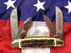 Hen & Rooster -Bertram Cutlery Large "Hillbilly" Congress w/ Nice Stag Handles