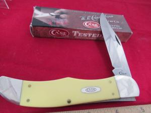 Case XX 2017 Discontinued Yellow Delrin Folding Hunter Pattern # 3165CV